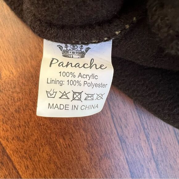 Leopard Print Beanie with faux fur Pom Pom - Picture 4 of 4